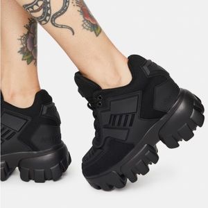 Dolls kill Anthony Wang- Blackout Psycho Candy Platform Sneakers